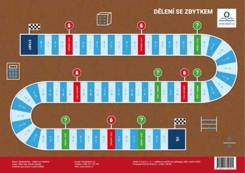 Staněk Martin: Dělení se zbytkem: Desková didaktická hra Staněk Martin: Dělení se zbytkem: Desková didaktická hra