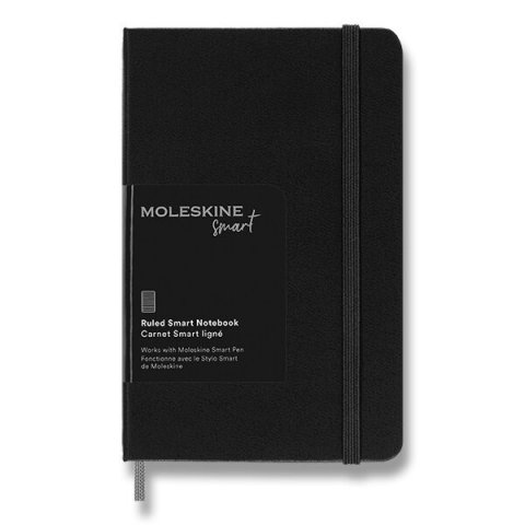 -: Zápisník Moleskine Smart - S, linkovaný, tvrdé desky