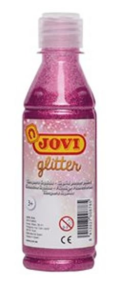 neuveden: JOVI temperová barva glittrová 250 ml v lahvi růžová neuveden: JOVI temperová barva glittrová 250 ml v lahvi růžová