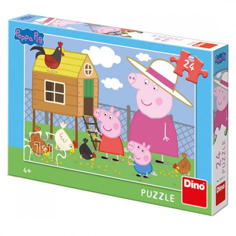 neuveden: Peppa Pig - slepičky: puzzle 24 dílků