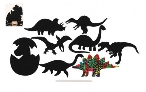 neuveden: Škrabací obrázek Dinosaurus/9 ks