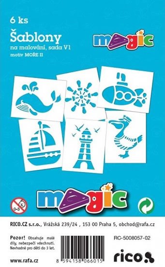 neuveden: MAGIC papír šablony na malování MOŘE II neuveden: MAGIC papír šablony na malování MOŘE II