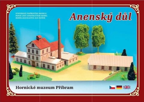 neuveden: Anenský důl - Hornické muzeum Příbram - Stavebnice papírového modelu