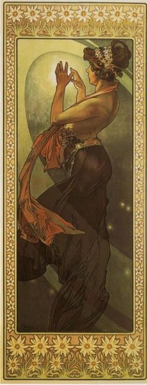 neuveden: Blahopřání Alfons Mucha – Pole Star
