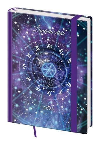 neuveden: Diář 2025 Lunární B6 týdenní Zodiac