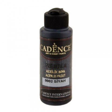 neuveden: Akrylová barva Cadence Premium - černá / 120 ml