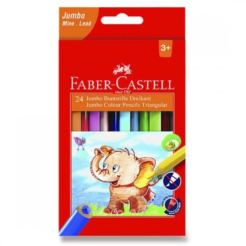 neuveden: Faber - Castell Pastelky trojhranné Extra Jumbo 24 ks