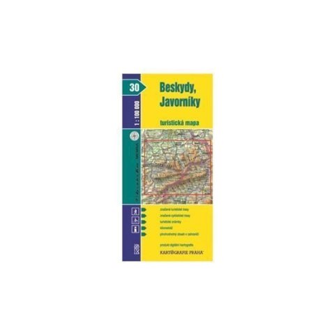 neuveden: 1:100T (30)-Beskydy, Javorníky (turistická mapa)