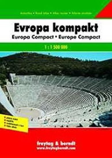 neuveden: AA Evropa Kompakt atlas 1:1 500 000 / autoatlas