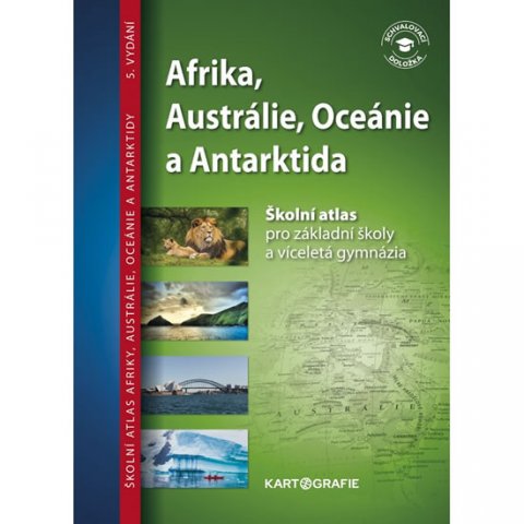 neuveden: Afrika, Austrálie, Oceánie, Antarktida - Školní atlas