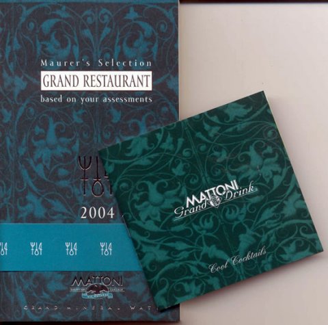 Maurer Pavel: Maurer´s Selection - Grand Restaurant 2004 - based on your assessments