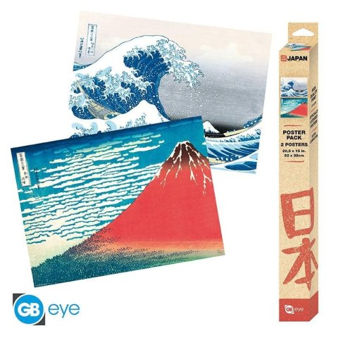 neuveden: Hokusai Set plakátů - 2 ks