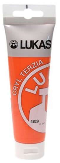 neuveden: LUKAS akrylová barva TERZIA - Cadmium orange 125 ml