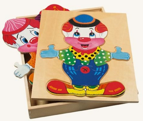 neuveden: Puzzle šatní skříň velká - klaun neuveden: Puzzle šatní skříň velká - klaun