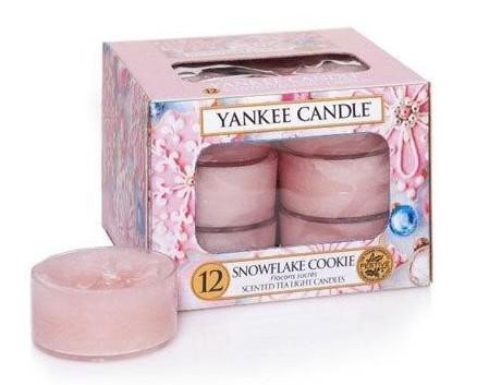 neuveden: YANKEE CANDLE Snowflake Cookie svíčka 9,8g čajová 12ks