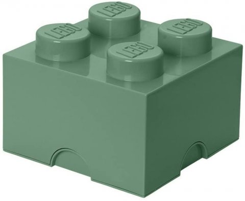 neuveden: Úložný box LEGO 4 - army zelený