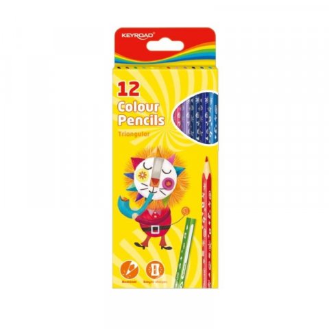 neuveden: Keyroad Pastelky trojhranné 12 ks neuveden: Keyroad Pastelky trojhranné 12 ks