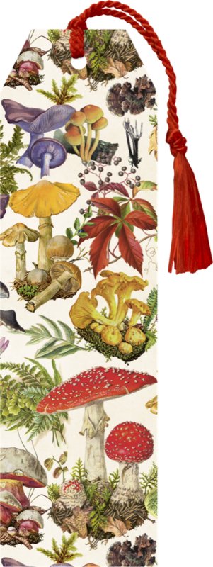 -: Knižní záložka Mushroom Forest