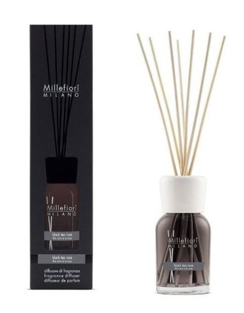 neuveden: Millefiori Milano Black Tea Rose / difuzér 100ml