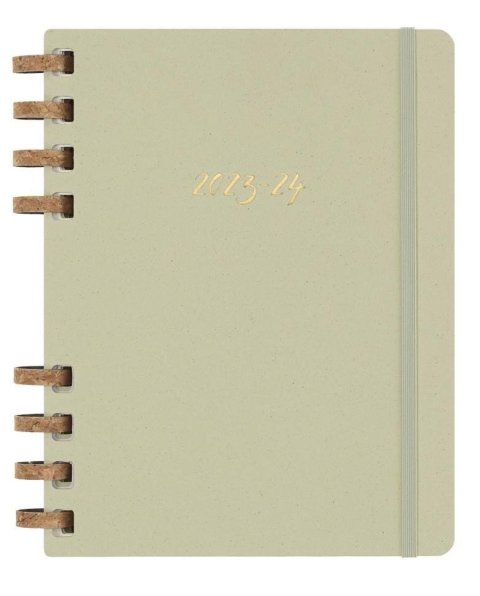 neuveden: Moleskine Academic Spirálový plánovací zápisnik 2023-24 zelený XL