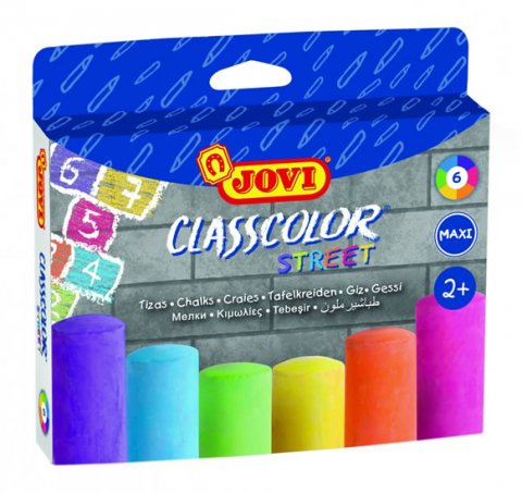neuveden: JOVI křídy chodníkové 6 kusů barevné neuveden: JOVI křídy chodníkové 6 kusů barevné