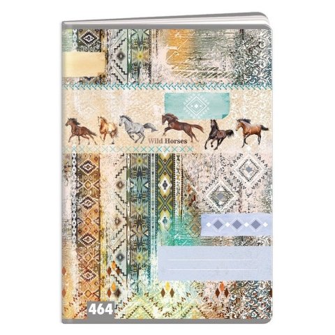 neuveden: Sešit A4, 60 listů, typ 464 Wild horses
