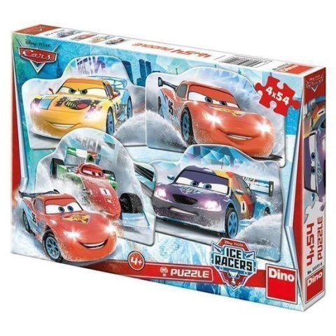 neuveden: Auta na ledě - puzzle 4x54 dílků