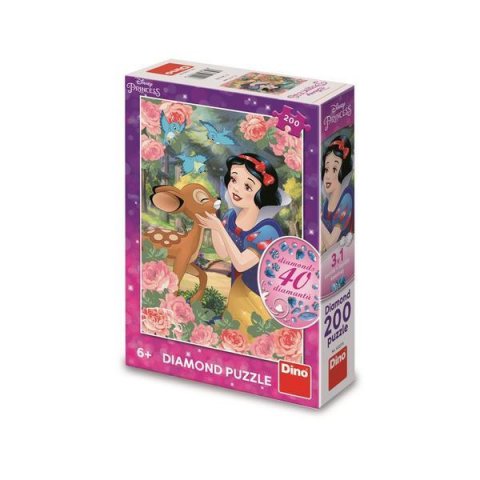 neuveden: Puzzle Sněhurka a srnka - diamond 200 dílků