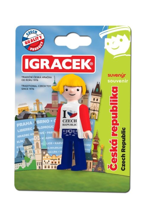 neuveden: Igráček Suvenýr I Love CZ - figurka