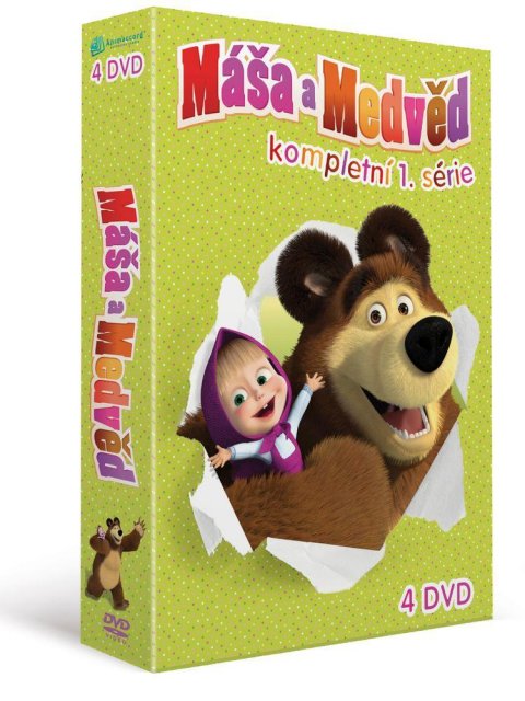 neuveden: Máša a medvěd 1-4, kolekce 4 DVD