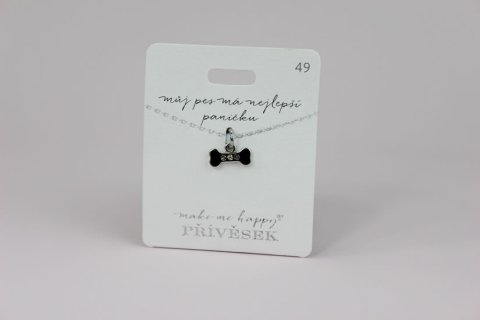 neuveden: Přívěsek MAKE ME HAPPY Kost