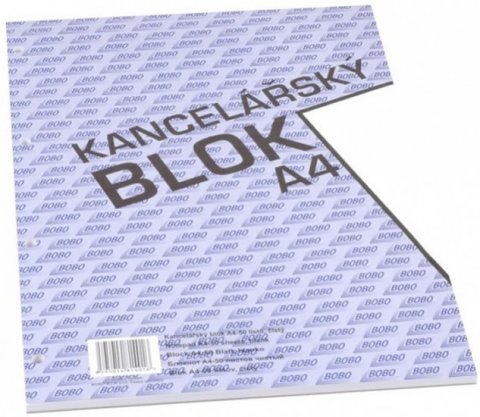 neuveden: Kancelářský blok A4, čistý, 50 listů