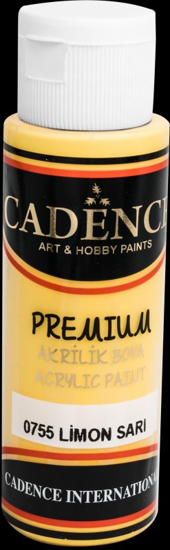 neuveden: Akrylová barva Cadence Premium - žlutá / 70 ml