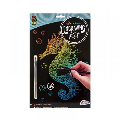 neuveden: Vyškrabávací sada A4 - Mořský koník