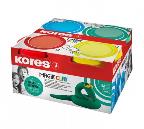 neuveden: Kores Sada Magik Clay lehká modelovací hmota 40 g neuveden: Kores Sada Magik Clay lehká modelovací hmota 40 g