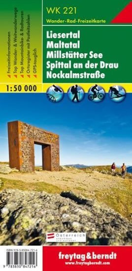 neuveden: WK 221 Millstater see 1:50 000 / turistická mapa