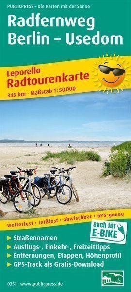 neuveden: Dálková cyklotrasa Berlín-Usedom 1:50 000 / cyklistická mapa