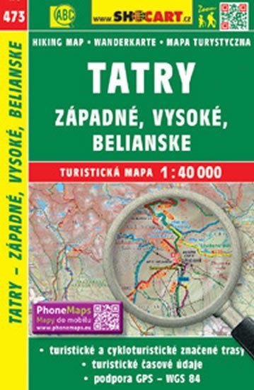 neuveden: SC 473 Vysoké Tatry + Západné, Belianské 1:40 000 neuveden: SC 473 Vysoké Tatry + Západné, Belianské 1:40 000
