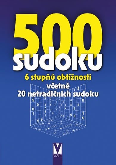 neuveden: 500 sudoku - 6 stupňů obtížnosti včetně 20 netradičních sudoku (modré) neuveden: 500 sudoku - 6 stupňů obtížnosti včetně 20 netradičních sudoku (modré)