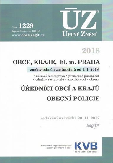 neuveden: ÚZ 1229 Obce, kraje, hl. město Praha