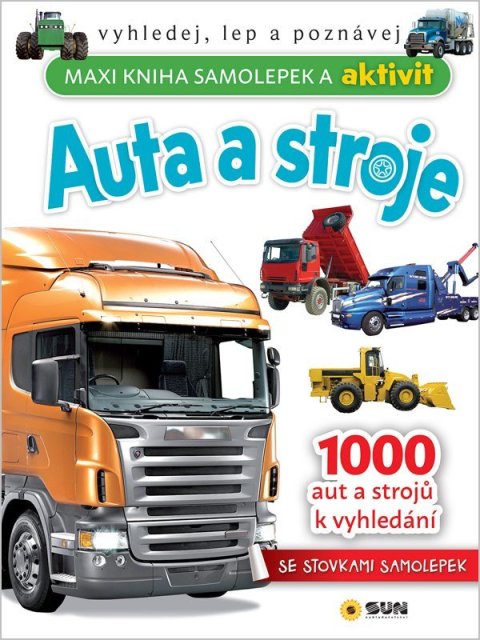 : Maxi kniha samolepek a aktivit Auta a stroje