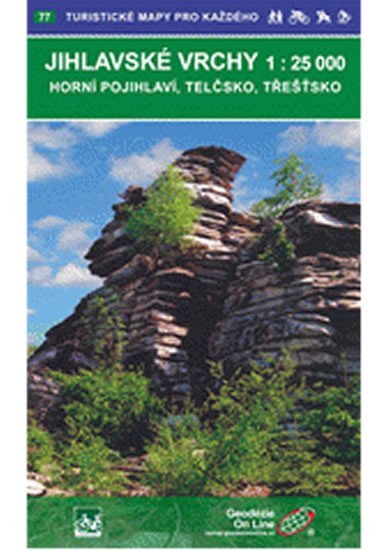 neuveden: Jihlavské vrchy 1:25T /77 Turistické mapy pro každého