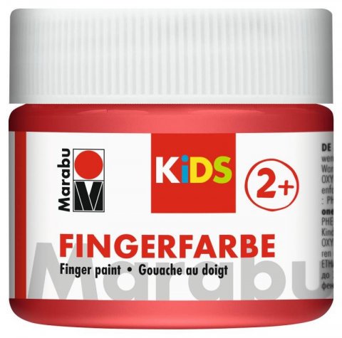 neuveden: Marabu Prstová barva 100 ml - červená