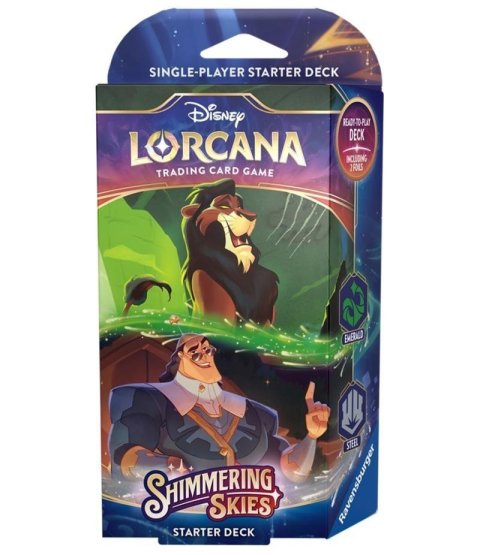 neuveden: Disney Lorcana: Shimmering Skies - Emerald  Steel Starter Deck