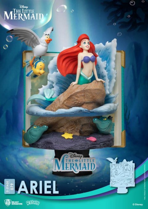 neuveden: Malá mořská víla diorama Book series - Ariel 15 cm (Beast Kingdom)