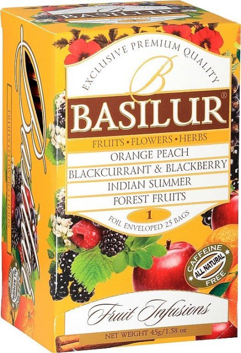 neuveden: BASILUR Fruit Infusions Assorted Vol. I. přebal 25x1,8g