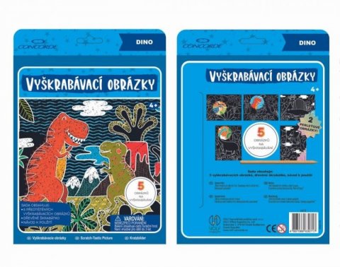 neuveden: Concorde Vyškrabávací obrázky - Dino neuveden: Concorde Vyškrabávací obrázky - Dino
