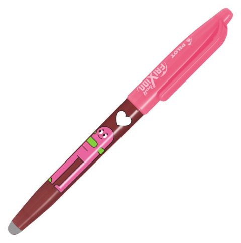 : Roller FriXion Ball 07, Friends Ltd., R, korálová růžová, modrý inkoust, HE