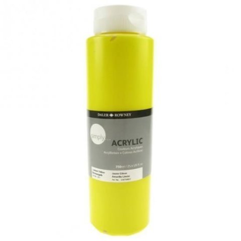 neuveden: Daler - Rowney SIMPLY akrylová barva - Lemon Yellow 750 ml