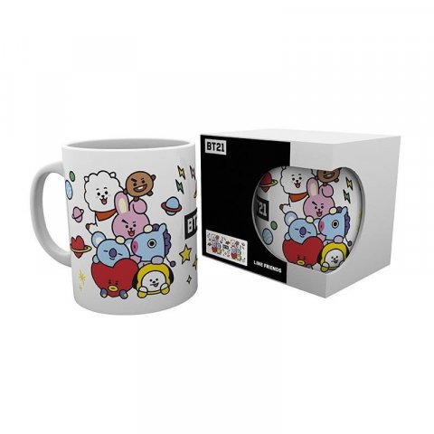 neuveden: BT21 Hrnek keramický 320 ml - Character stack